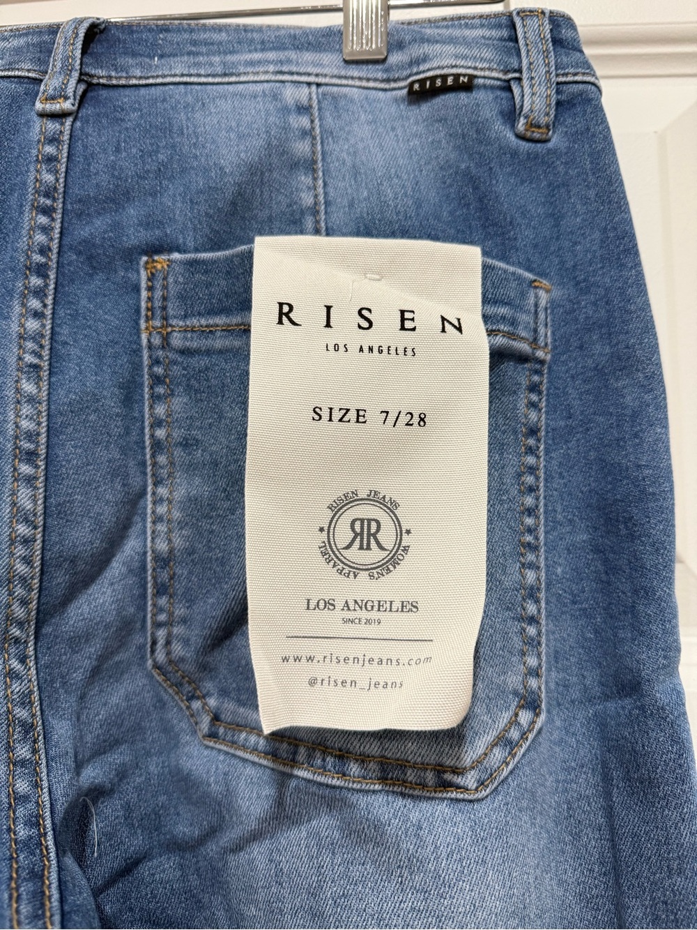 Risen Los Angeles Women’s Light Blue Wide Leg Jeans